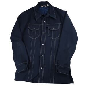 Vintage Levis Panatela Pearl Snap Big Collar Western Sports jacket